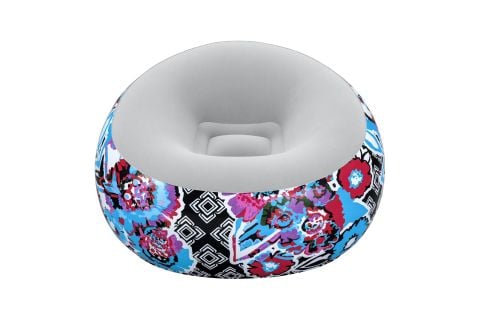 Bestway® 1075111XXX23 Çiçek Desenli Şişme Yuvarlak Koltuk