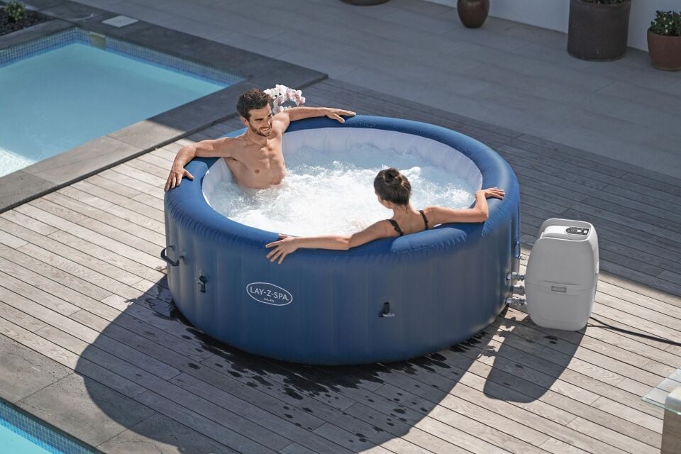Lay-Z-Spa® Milan Smart AirJet Plus™ Şişme Spa Havuzu, Mobil Uygulama Kontrollü, 4-6 kişilik