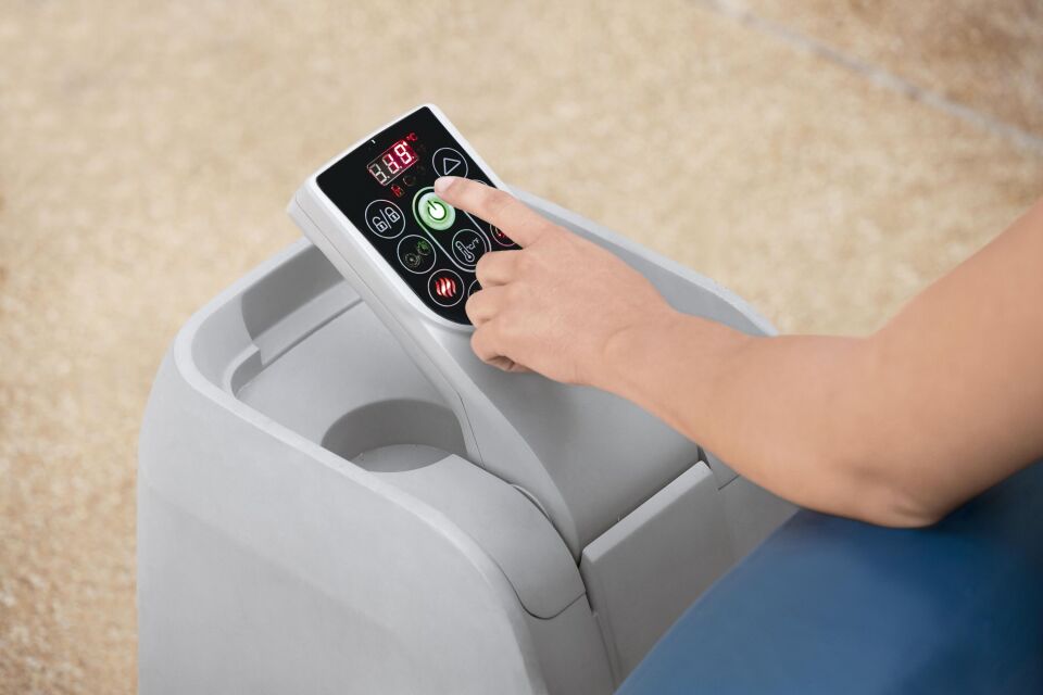 Lay-Z-Spa 60029 Milan Smart AirJet Plus Şişme Spa Havuzu, Mobil Uygulama Kontrollü, 4-6 kişilik