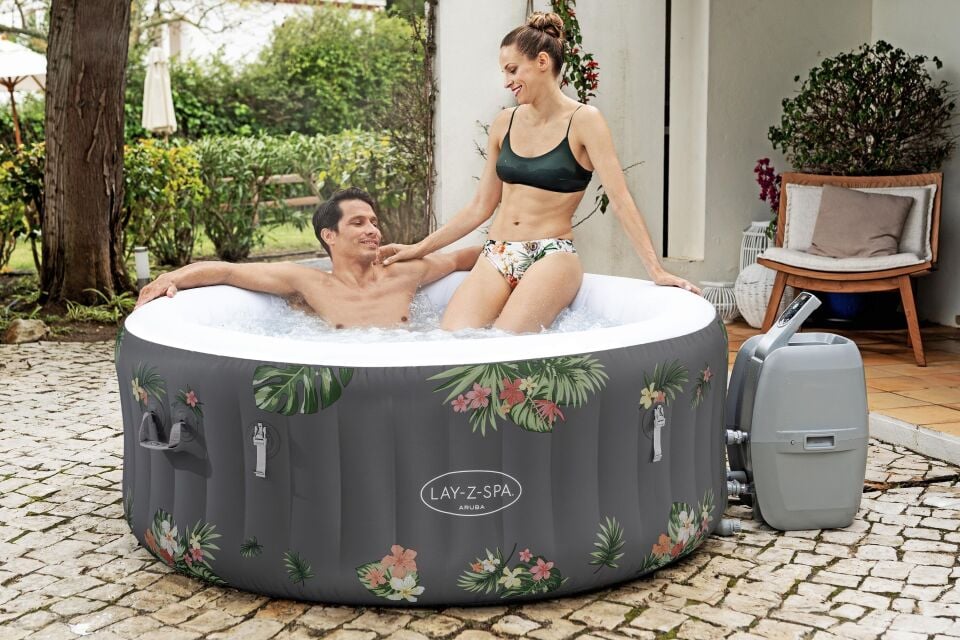 Lay-Z-Spa® 60061 Aruba Signature AirJet™ Şişme Spa Havuzu, 2-3 kişilik