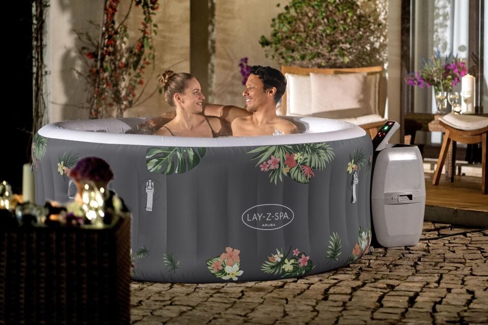 Lay-Z-Spa® 60061 Aruba Signature AirJet™ Şişme Spa Havuzu, 2-3 kişilik