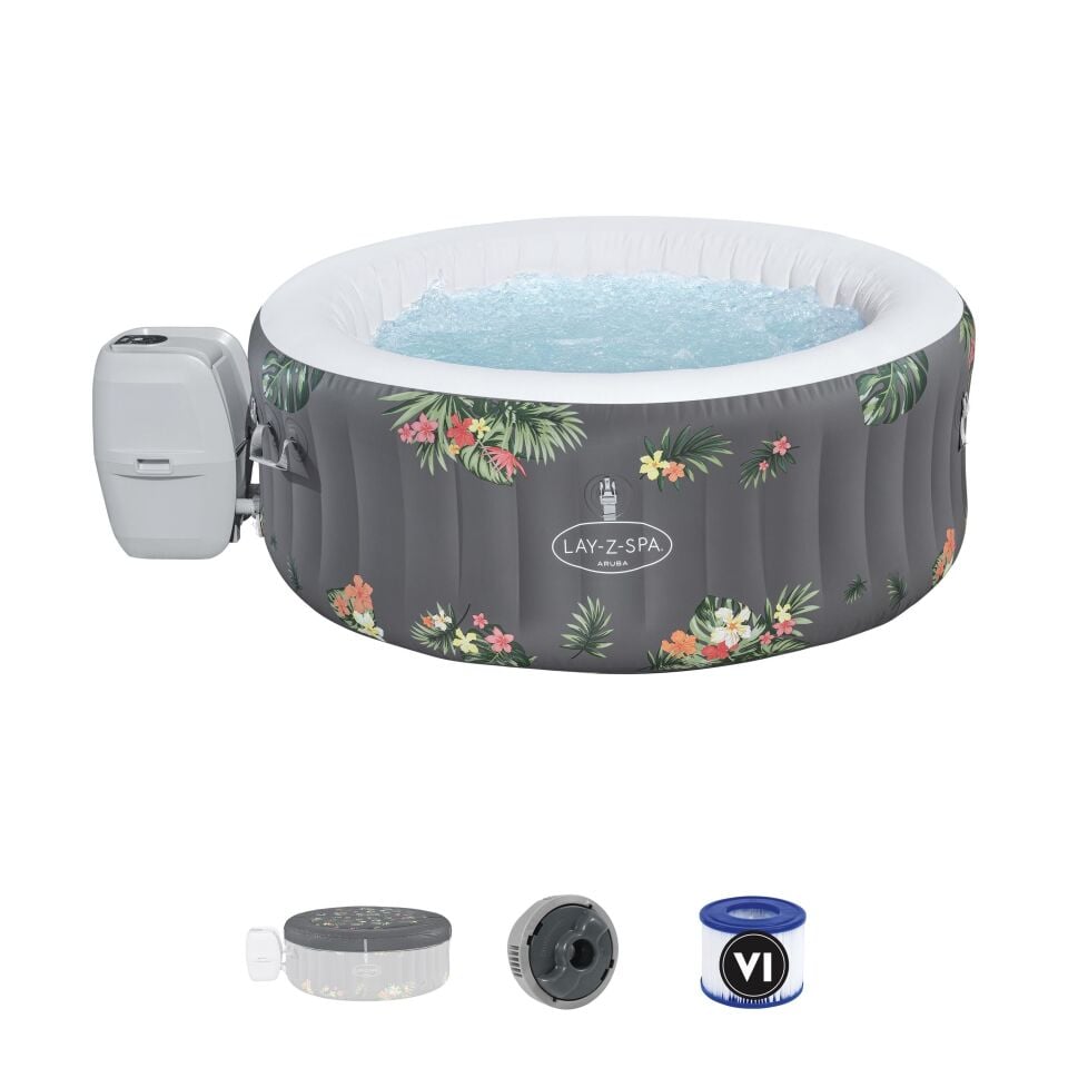 Lay-Z-Spa® Aruba Signature AirJet™ Şişme Spa Havuzu, 2-3 kişilik