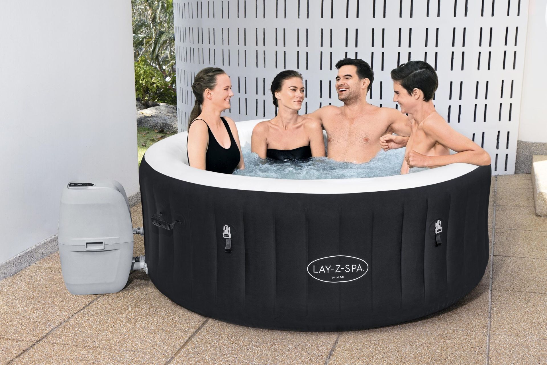 Lay-Z-Spa 60001 Miami AirJet  Şişme Spa Havuzu, 2-4 kişilik