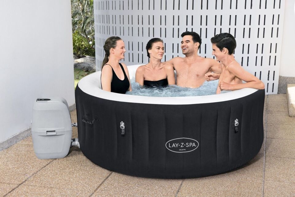 Lay-Z-Spa 60001 Miami AirJet  Şişme Spa Havuzu, 2-4 kişilik