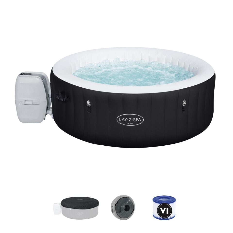 Lay-Z-Spa® 60001 Miami AirJet™ Şişme Spa Havuzu, 2-4 kişilik