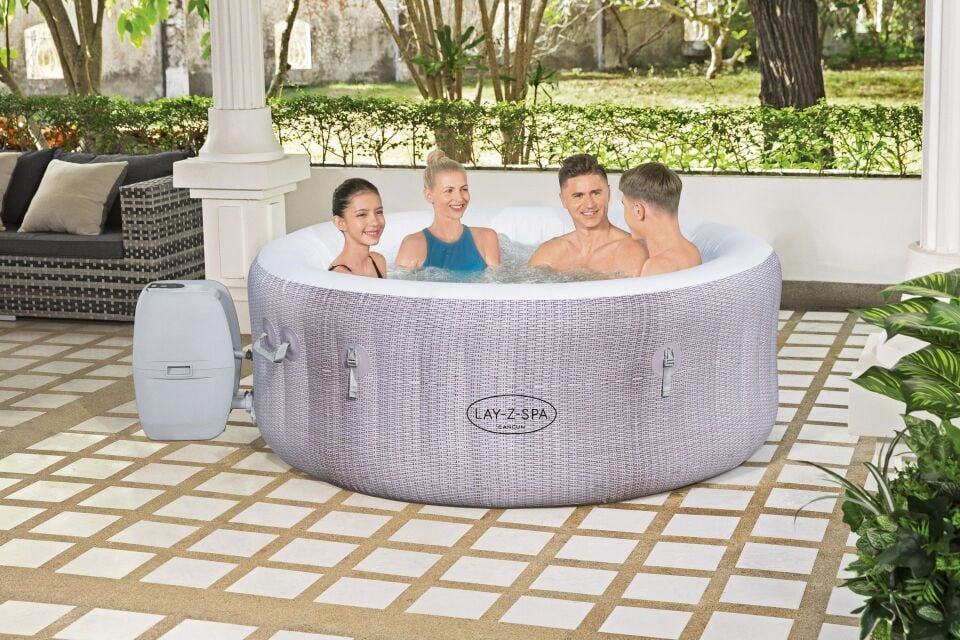 Lay-Z-Spa 60003 Cancun Signature AirJet  Şişme Spa Havuzu, 2-4 kişilik