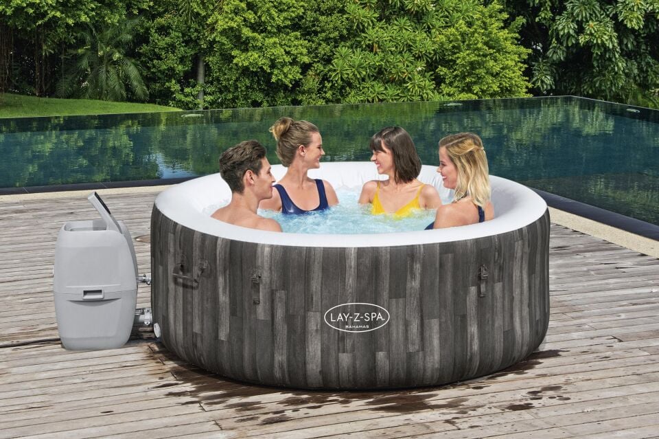 Lay-Z-Spa 60005 Bahamas AirJet Şişme Spa Havuzu, 2-4 kişilik