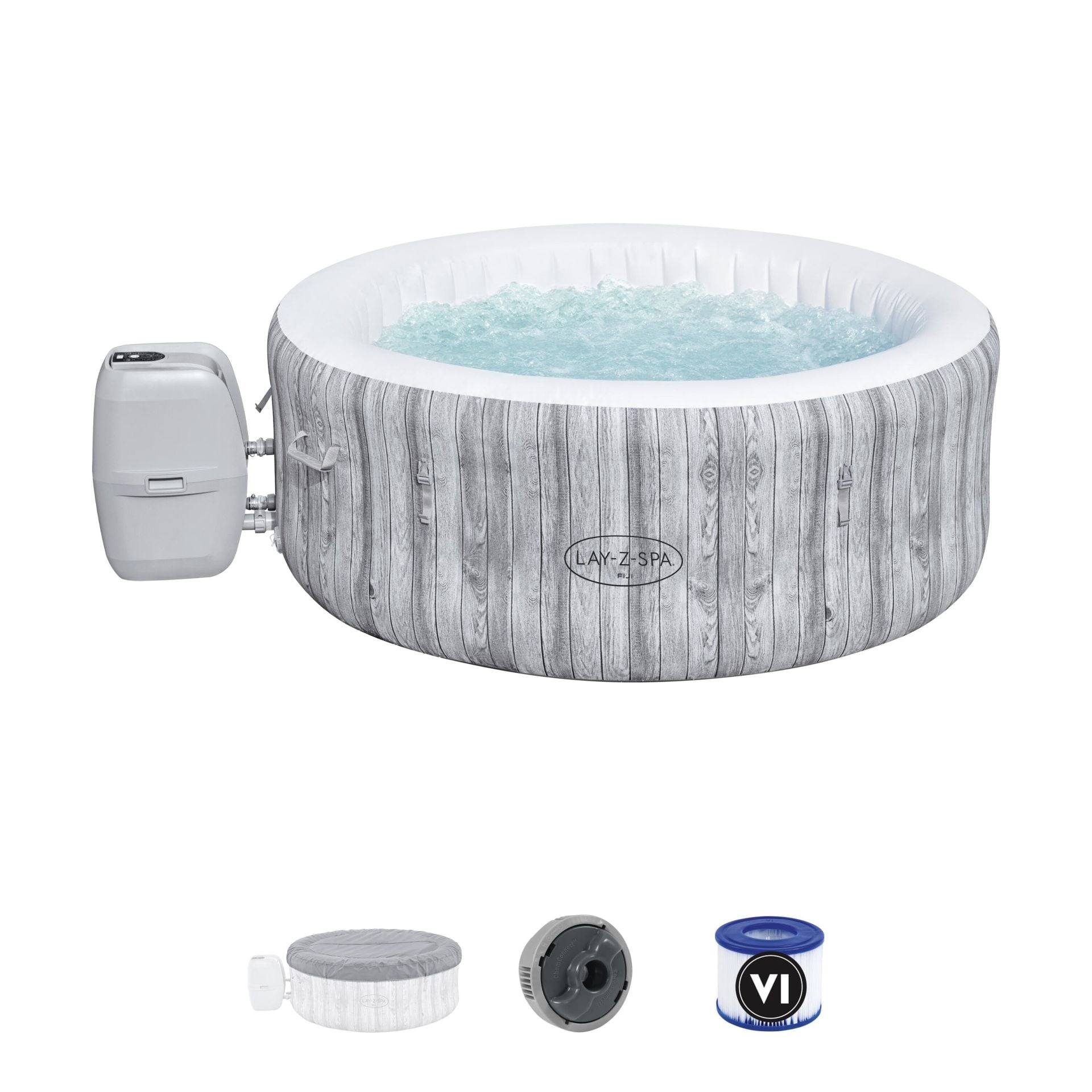 Lay-Z-Spa® 1060085XXX24 Fiji Signature AirJet™ Şişme Spa Havuzu, 2-4 kişilik