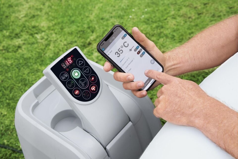 Lay-Z-Spa 60035 Havana Smart Signature AirJet  Şişme Spa Havuzu, Mobil Uygulama Kontrollü, 2-4 kişilik