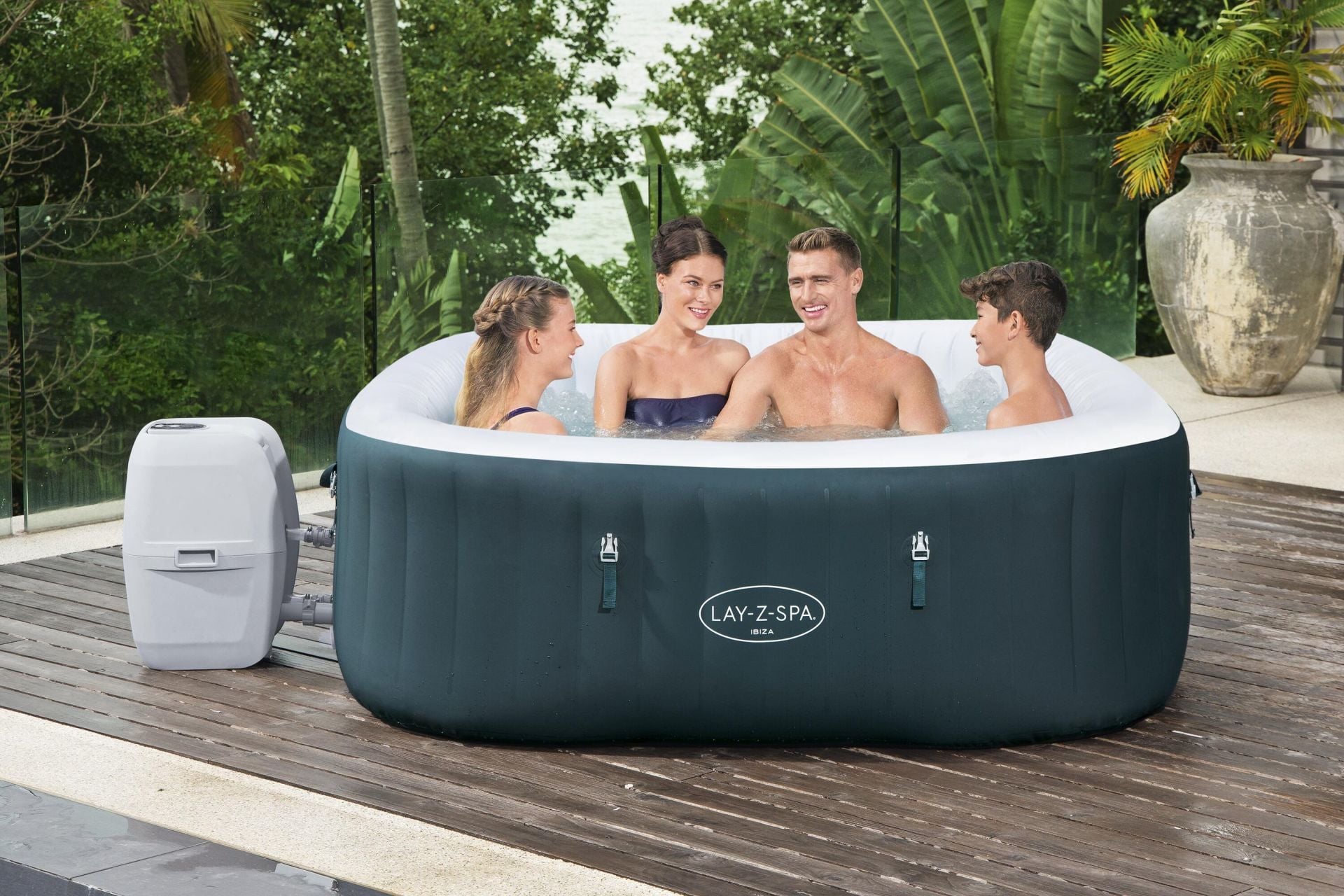 Lay-Z-Spa® 60015 Ibiza AirJet™ Şişme Spa Havuzu, 4-6 kişilik