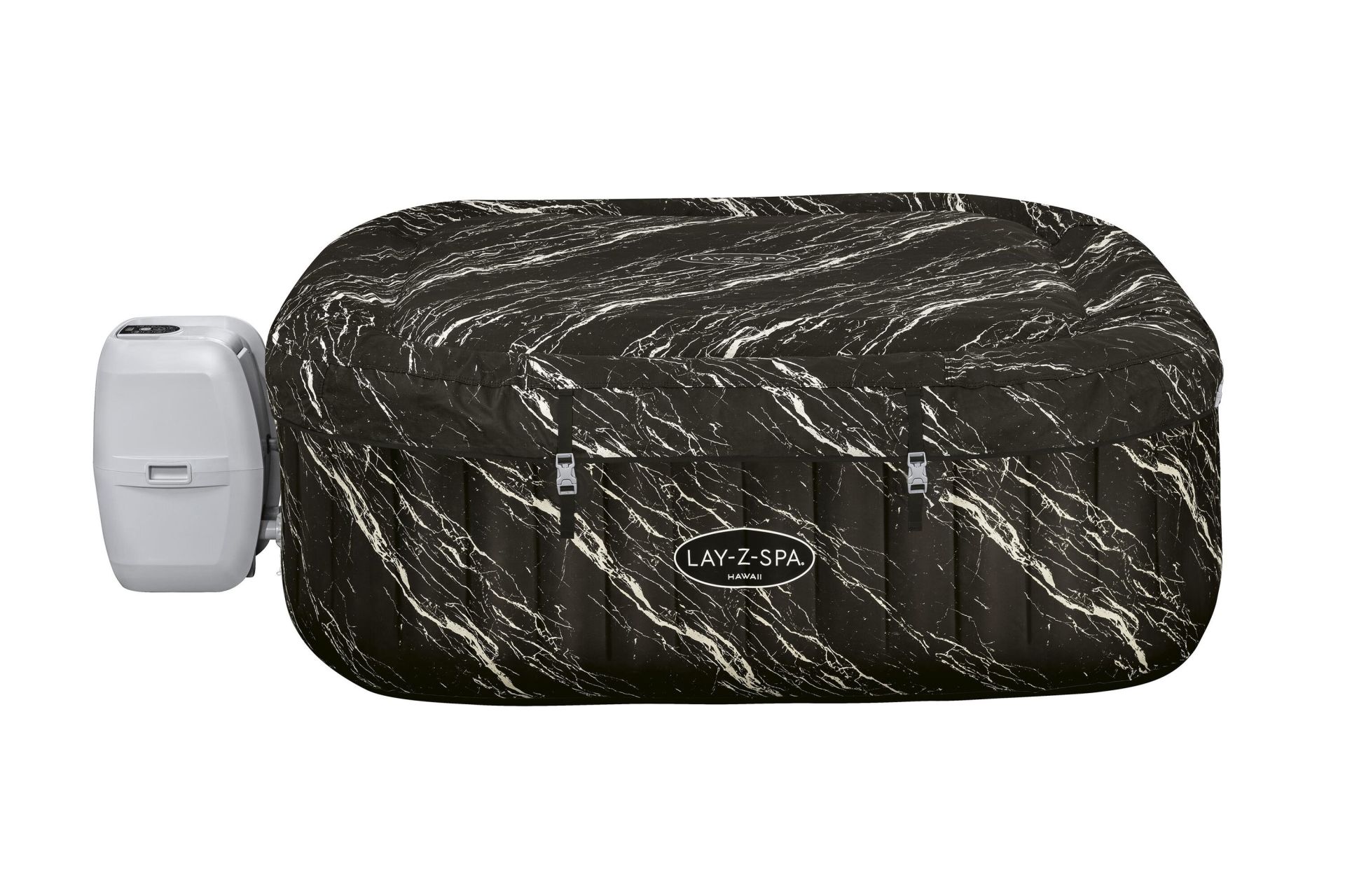 Lay-Z-Spa® 1060261XXX24 Hawaii Smart Luxe AirJet™ Şişme Spa Havuzu, LED ışıklı ve Mobil Uygulama Kontrollü, 4-6 kişilik