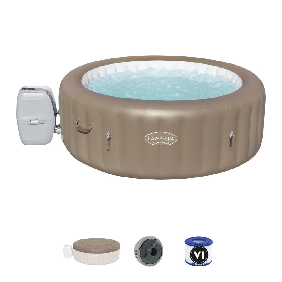 Lay-Z-Spa® 60017 Palm Springs AirJet™ Şişme Spa Havuzu, 4-6 kişilik