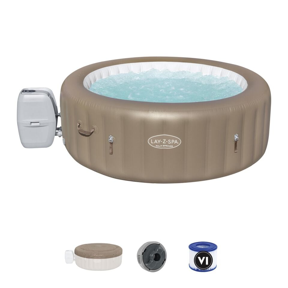 Lay-Z-Spa® Palm Springs AirJet™ Şişme Spa Havuzu, 4-6 kişilik