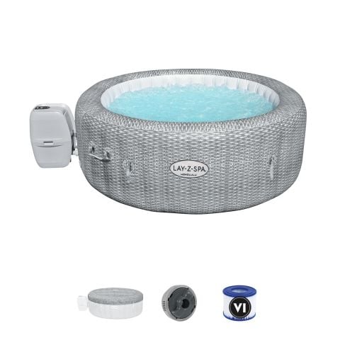 Lay-Z-Spa® 1060019XXX24 Honolulu Smart Signature AirJet™ Şişme Spa Havuzu, 4-6 kişilik