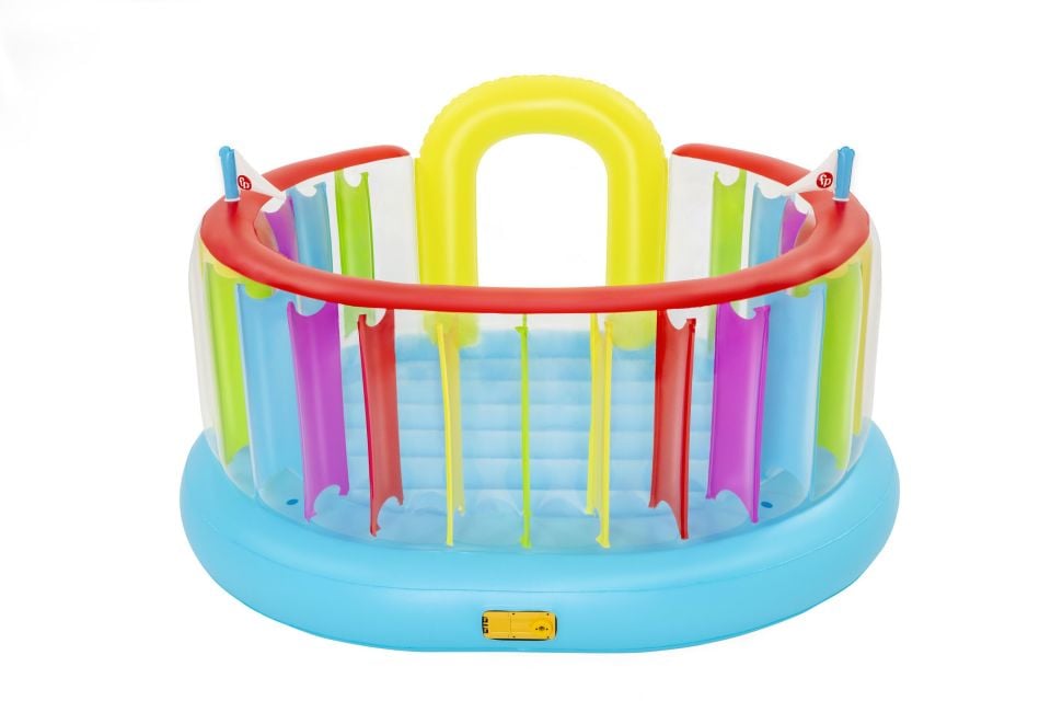 1093561XXX21 Fisher-Price™ Şeffaf Duvarlı Mini Şişme Trampolin - Kendinden Şişirme Düzenekli