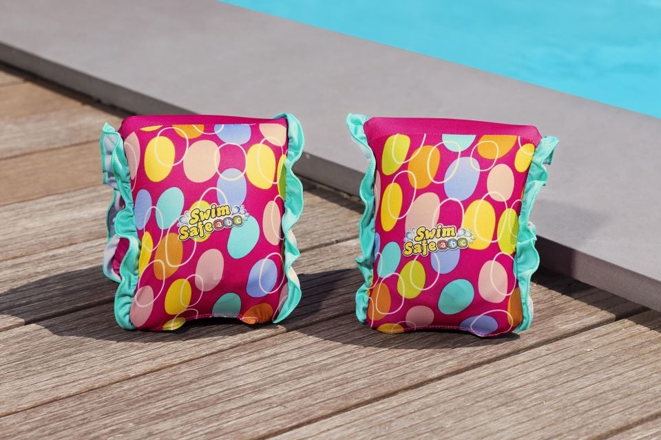 Swim Safe ABC™ AquaStar™ 32182 Kumaş Kaplı Şişme Kolluk (S/M, Küçük Orta Boy)