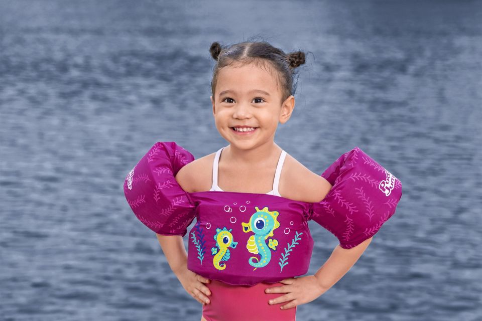 90136 Puddle Jumper® Küçük Çocuk İçin Kolluklu Kumaş Can Yeleği