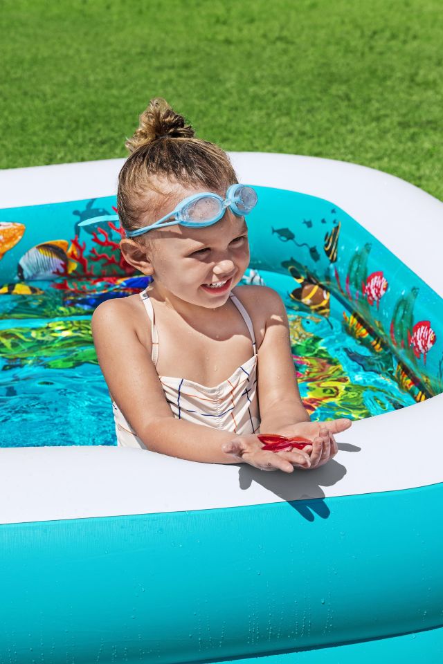 Bestway® 54177 3D Undersea Adventure™ Şişme Aile Boyu Oyun Havuzu