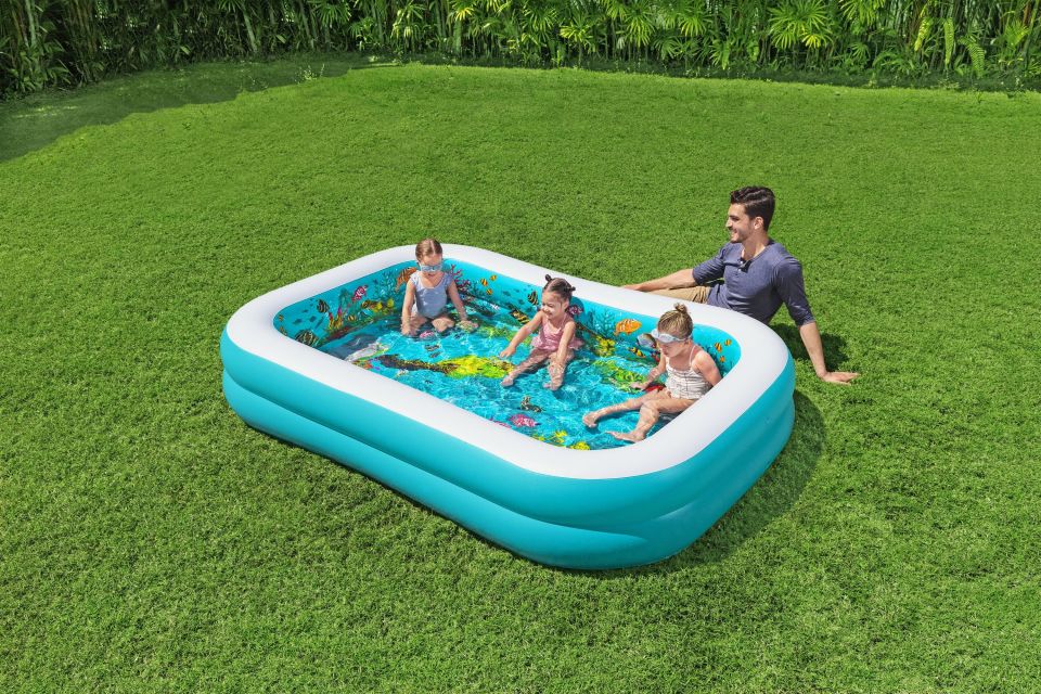 Bestway® 54177 3D Undersea Adventure™ Şişme Aile Boyu Oyun Havuzu
