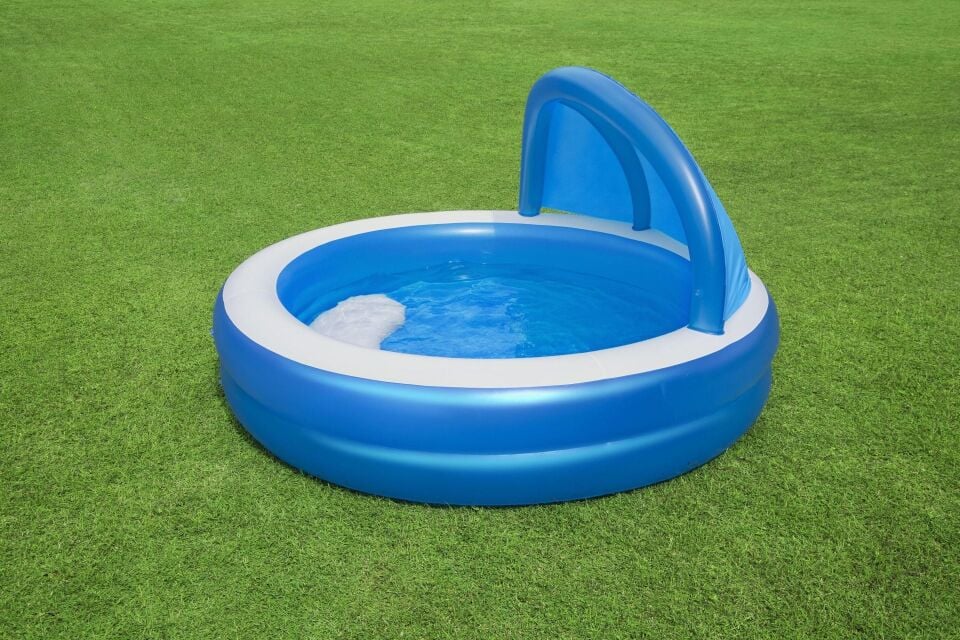 Bestway 54337 UV Careful Gölgelikli Şişme Havuz 2.41m x 2.41m x 1.40m