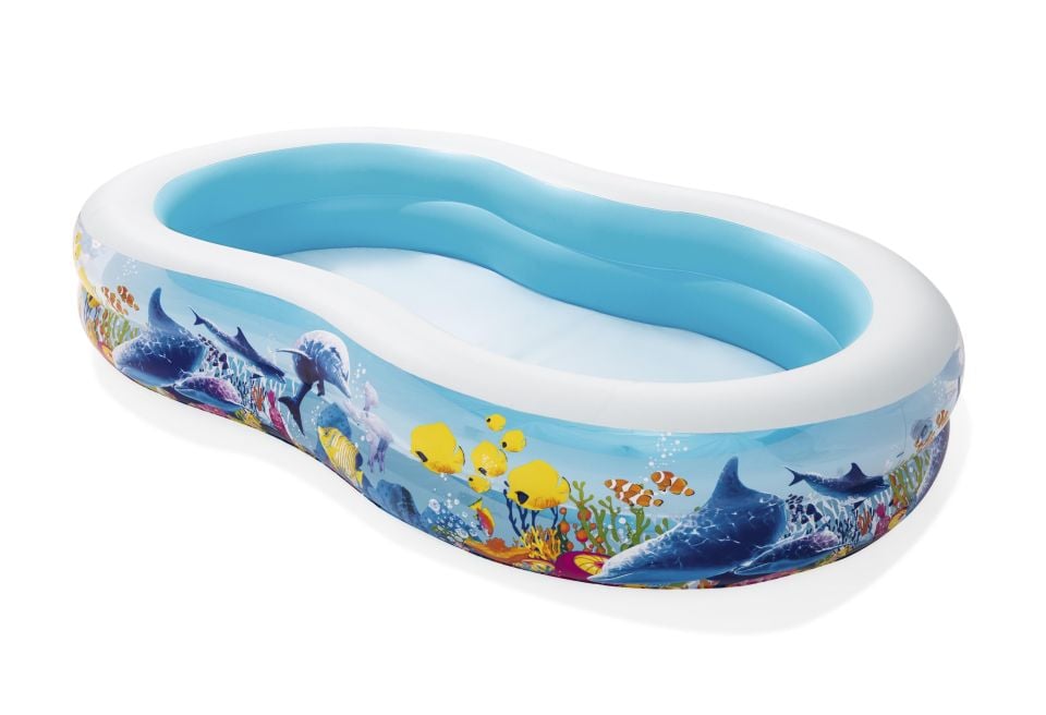 8 Fish 'n Friends™ Çocuk-Aile Havuzu 2,62 m x 1,57 m x 46 cm