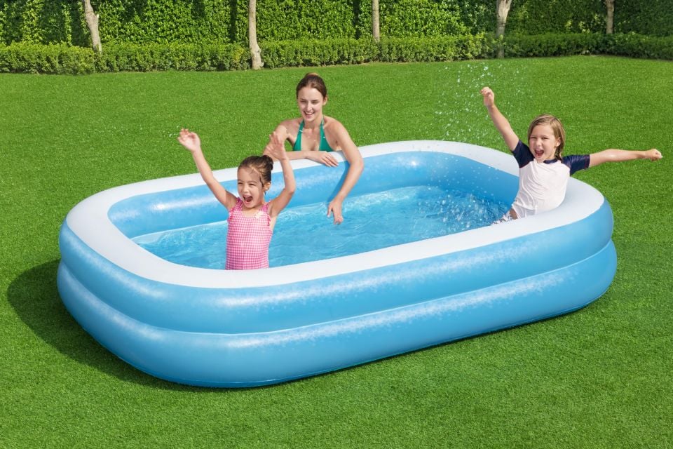 Bestway® 54006 Mavi Dikdörtgen Şişme Havuz 2,62 m