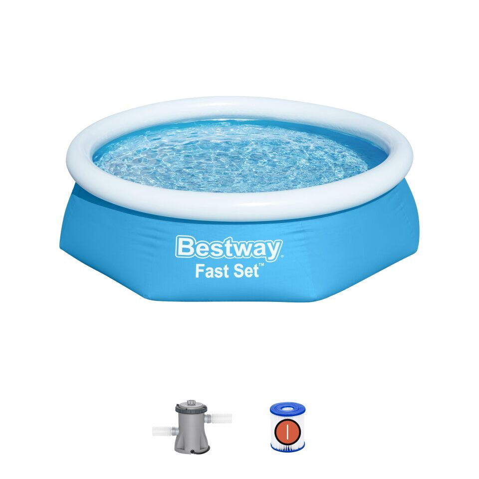 Bestway® Fast Set™ Çember Şişme Havuz Seti 2.44 m x 61 cm