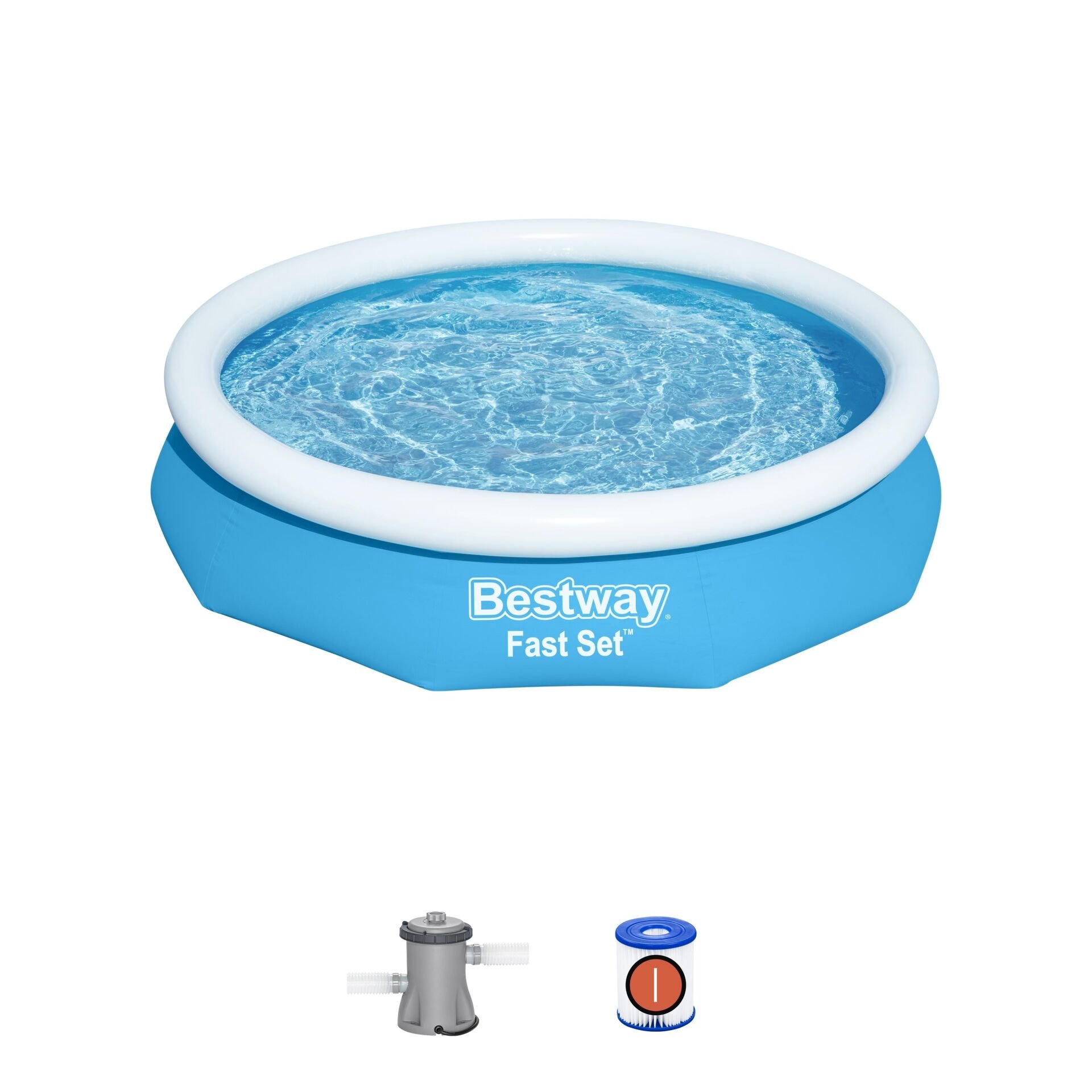 Bestway® 57458 Fast Set™ Çember Şişme Havuz Seti 3.05 m x 66 cm