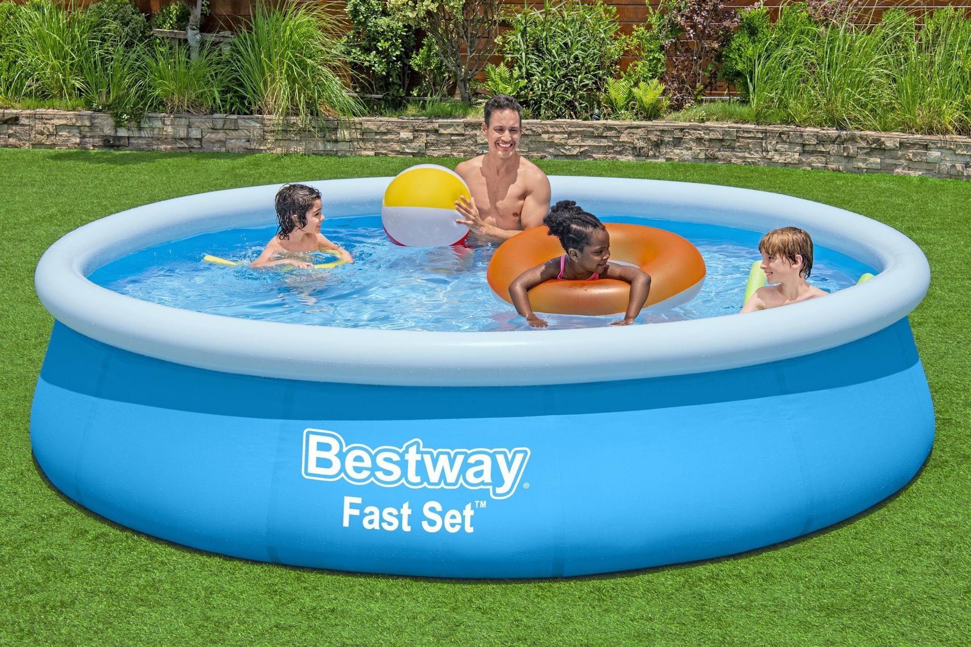 Bestway 57273 Fast Set  Çember Şişme Havuz, 3.66 m x 76 cm