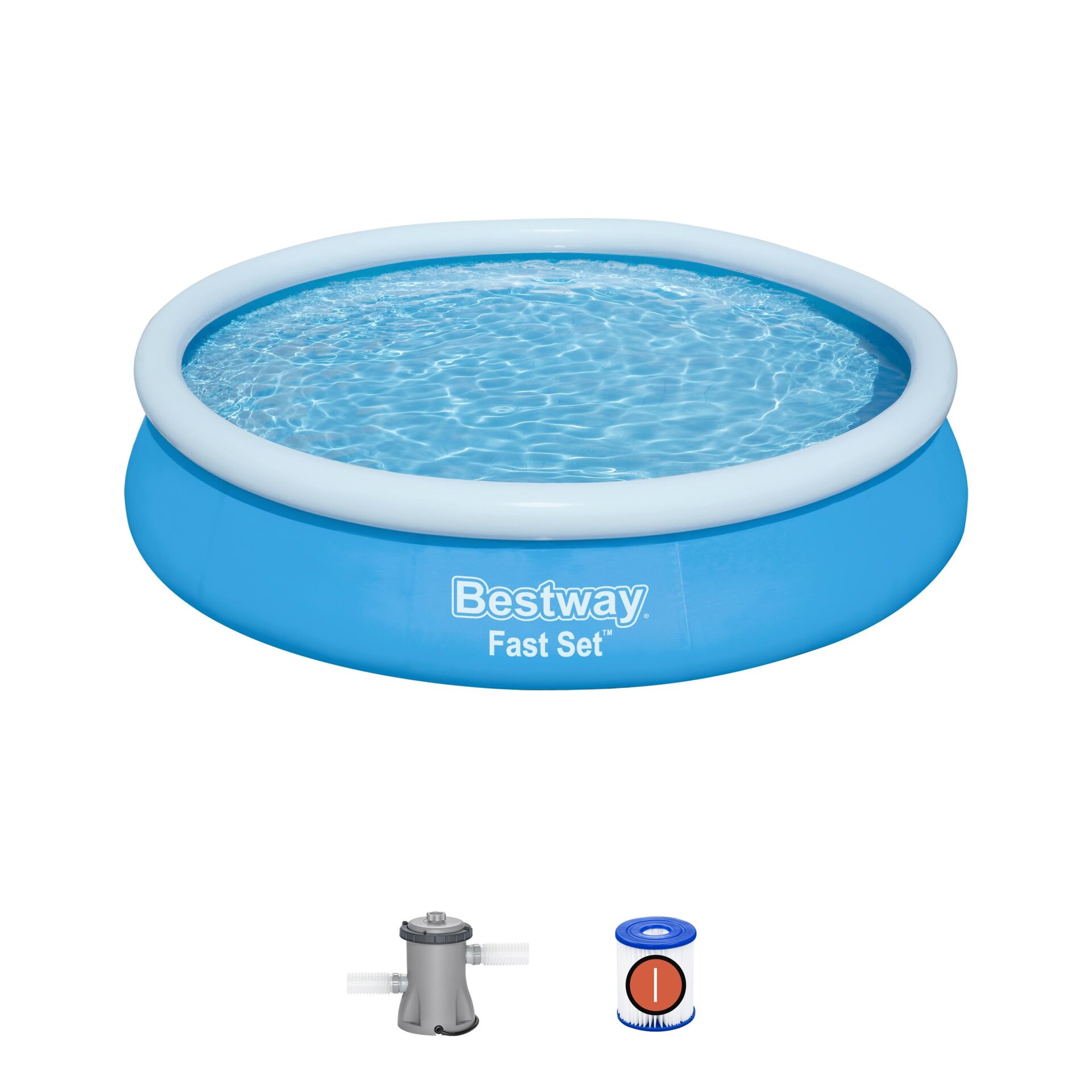 Bestway® Fast Set™ Çember Şişme Havuz Seti 3,66 m x 76 cm