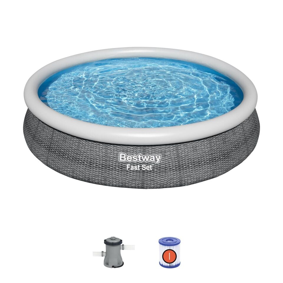 Bestway® 57445 Fast Set™ Çember Şişme Havuz Seti 3.66 m x 76 cm