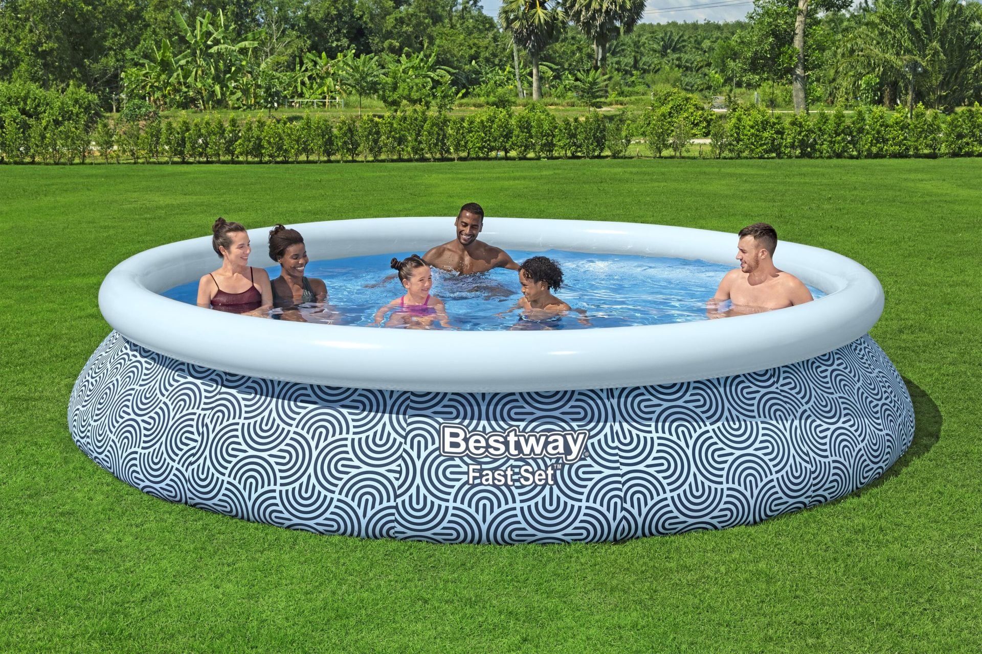 Bestway® 57376 Fast Set™ Şişme Çember Havuz Seti, 3,96 m x 84 cm