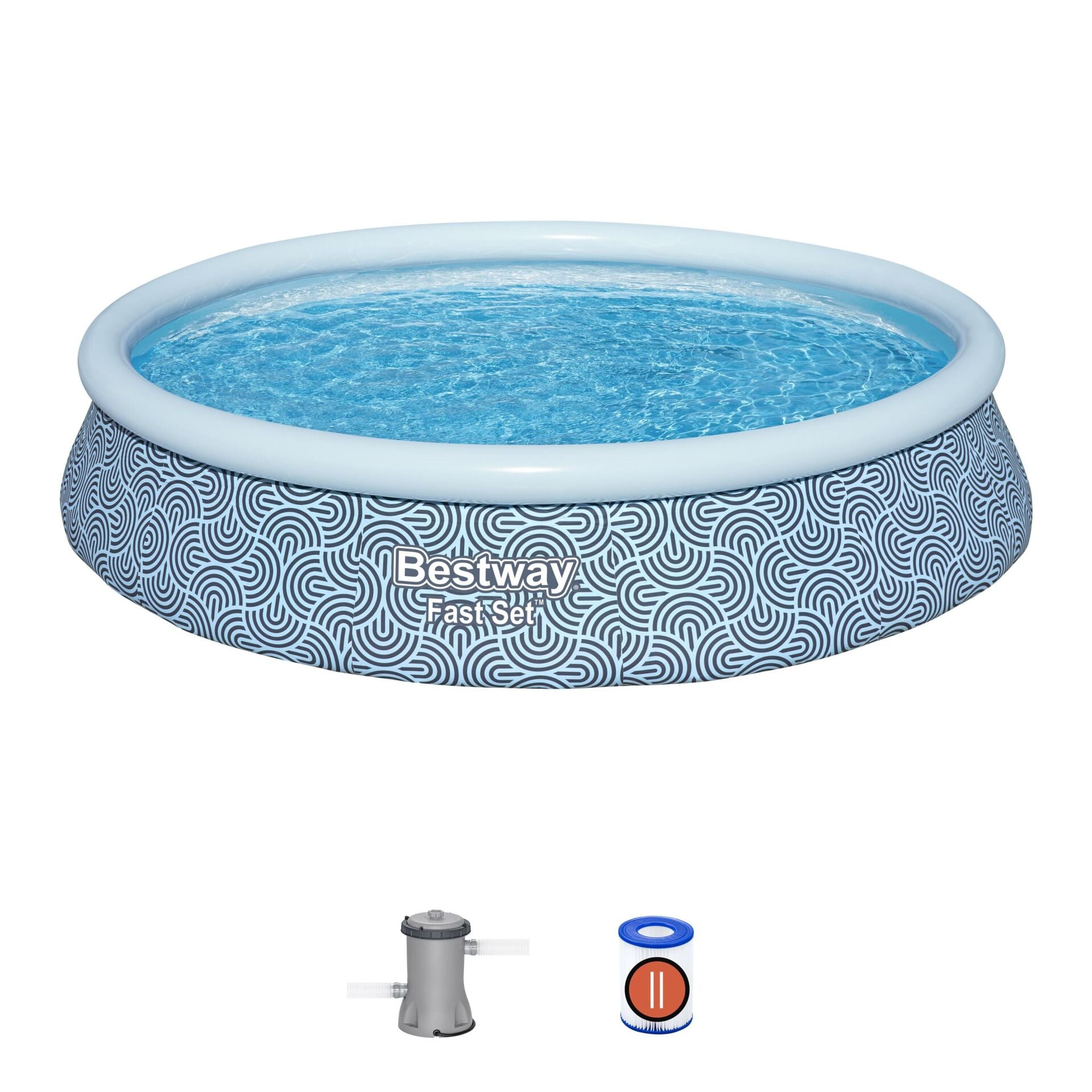 Bestway 57376 Fast Set Çember Şişme Havuz Seti 3,96 m x 84 cm