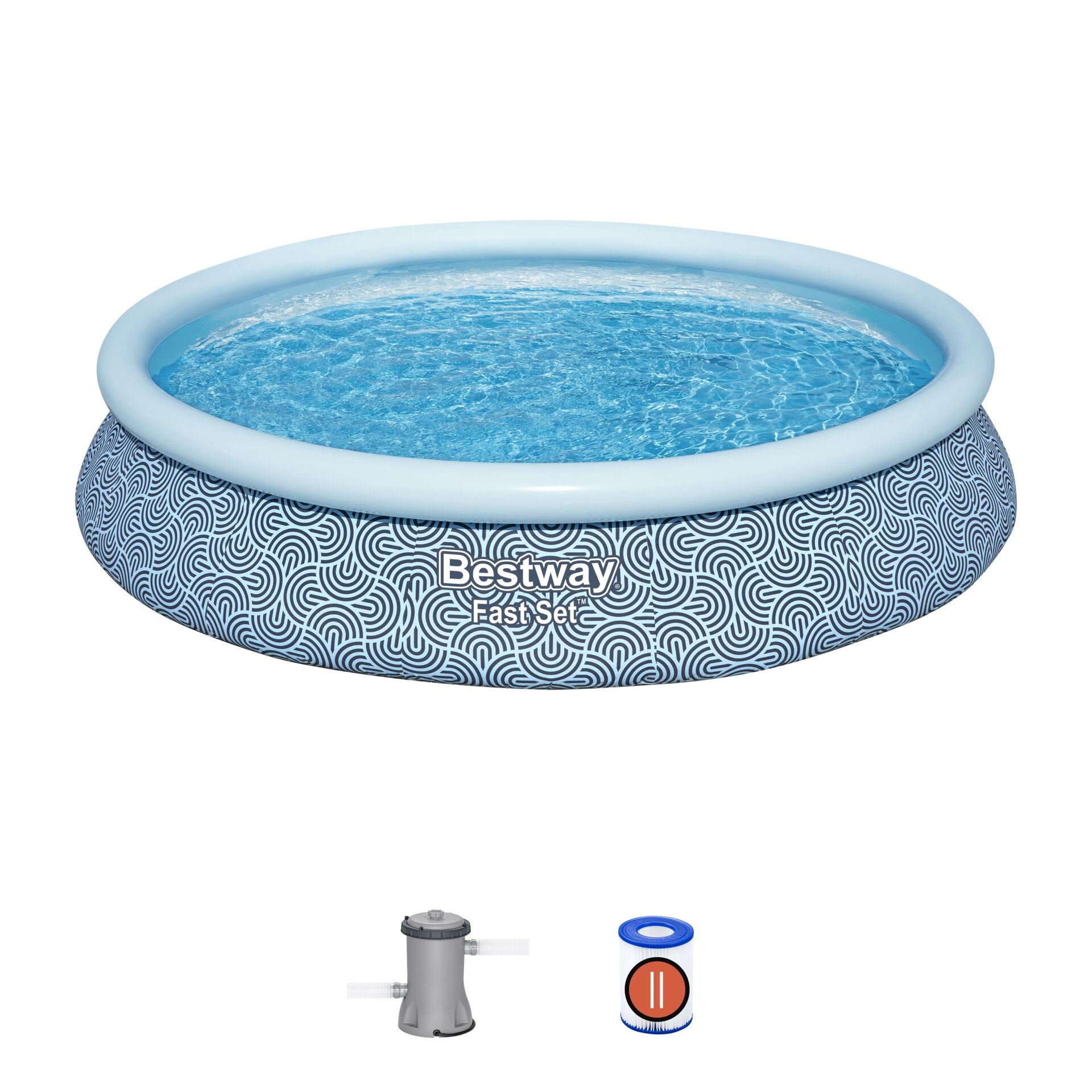 Bestway 57313 Fast Set Çember Şişme Havuz Seti 4.57 m x 84 cm