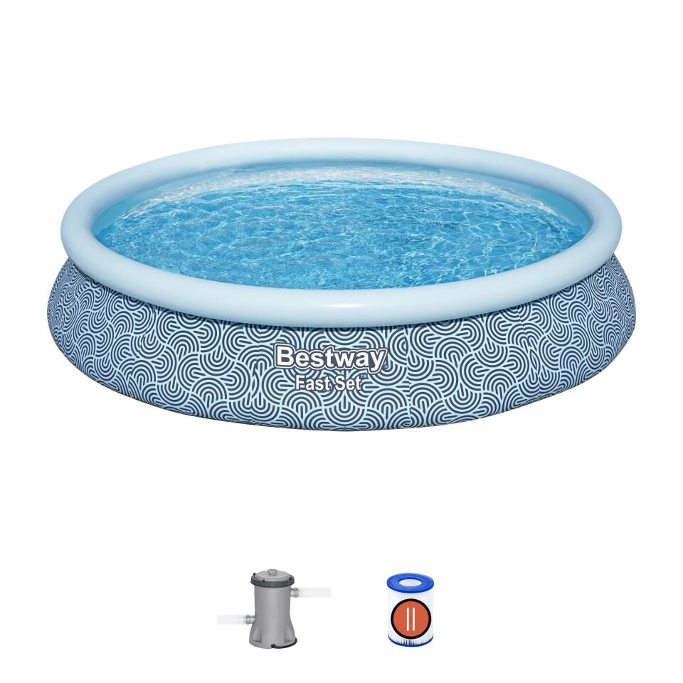 Bestway 57313 Fast Set Çember Şişme Havuz Seti 4.57 m x 84 cm