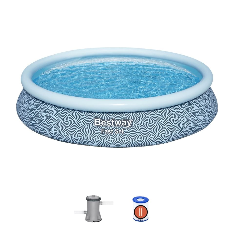 Bestway® 57313 Fast Set™ Çember Şişme Havuz Seti 4.57 m x 84 cm