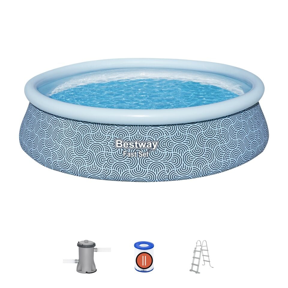 Bestway® 57372 Fast Set™ Çember Şişme Havuz Seti 4,57 m x 1,07 m