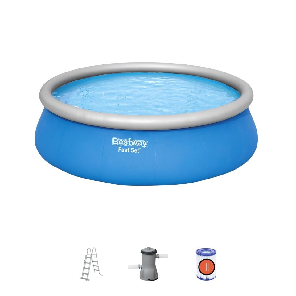 Bestway® 57289 Fast Set™ Çember Şişme Havuz Seti 4,57 m x 1,22 m