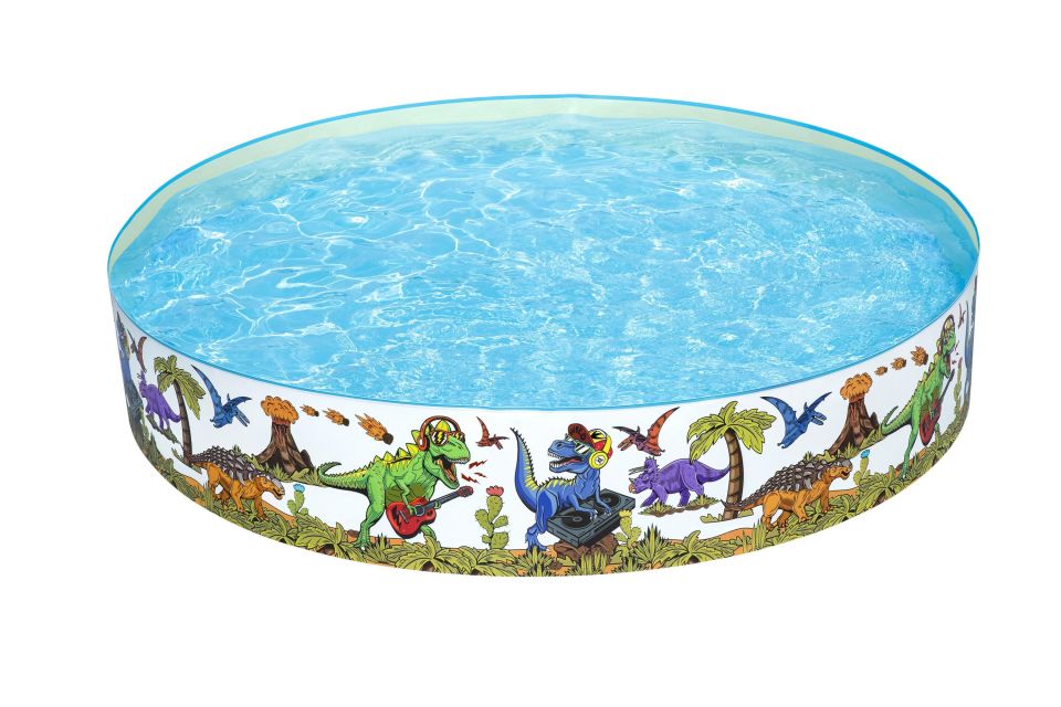 Bestway® 55001 Dinosaur Fill 'N Fun™ Dinozorlu Çocuk Havuzu 2,44 m x 46 cm