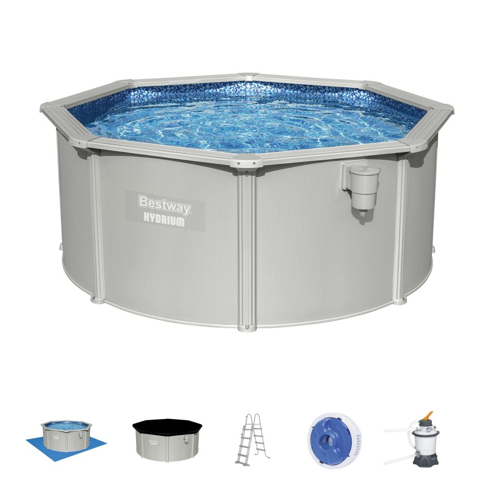 Bestway® 56566 Hydrium™ Çelik Duvarlı Prefabrik Yer Üstü Havuz Seti 3,05m x 1,22 m