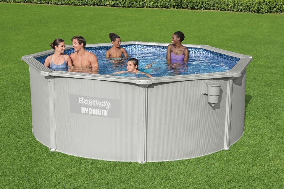 Bestway Prefabrik Havuz Hydrium Çelik Duvarlı Prefabrik Yer Üstü Havuz Seti 3,66 m x 1,22 m 56574