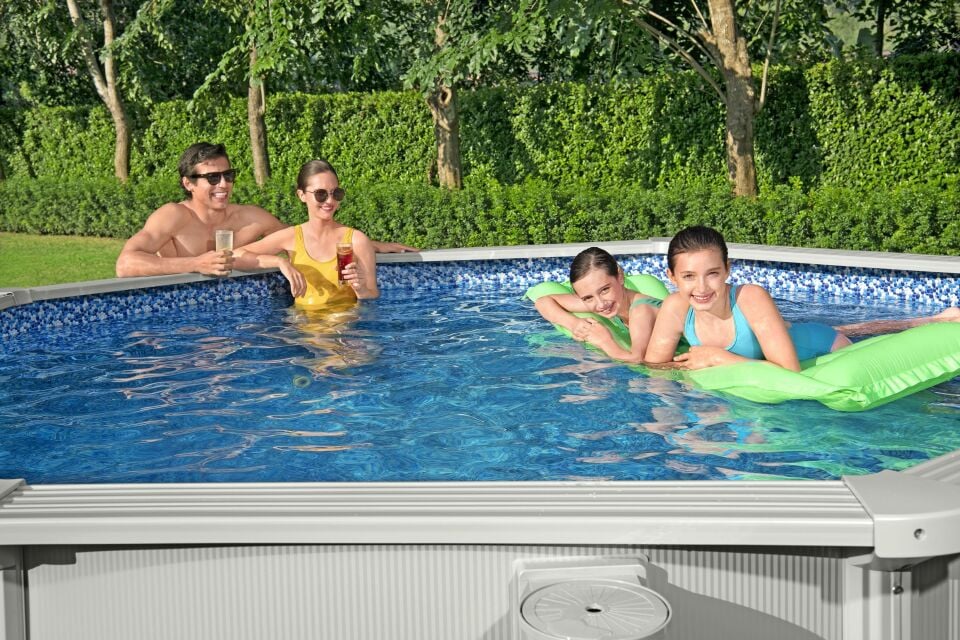 Bestway® 56574 Hydrium™ Çelik Duvarlı Prefabrik Yer Üstü Havuz Seti 3,66 m x 1,22 m