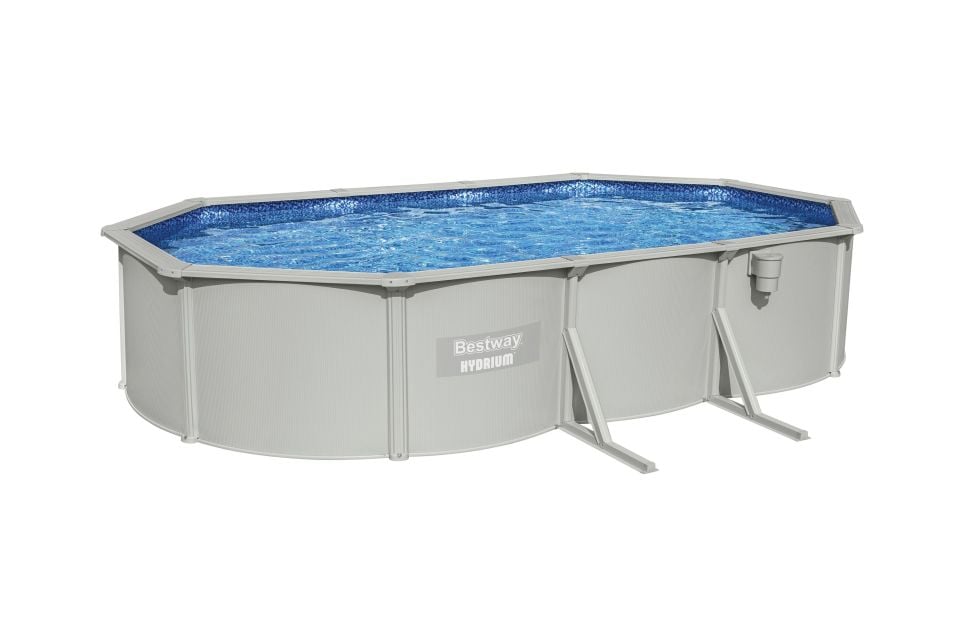 Bestway® 56369 Hydrium™ Çelik Duvarlı Prefabrik Yer Üstü Havuz Seti 6,10 m x 3,66 m x 1,22 m
