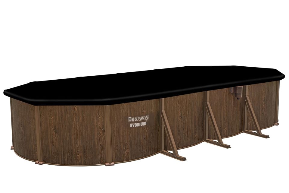 Bestway® 561CW Hydrium™ Çelik Duvarlı Oval Yerüstü Havuz Seti 7,32 m x 3,66 m x 1,32 m