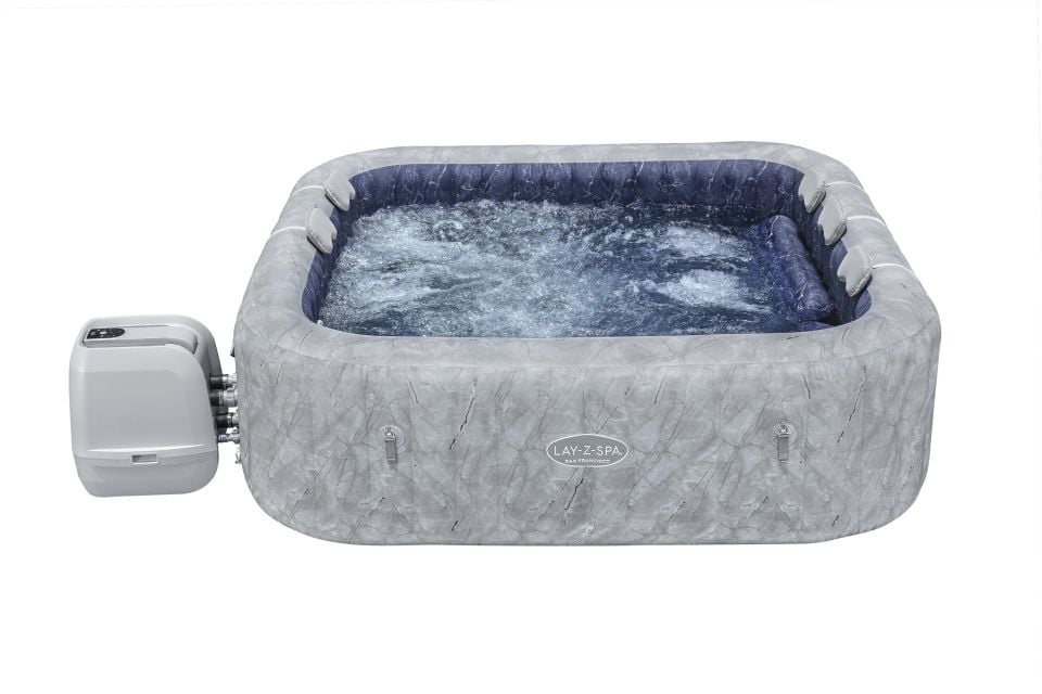 Lay-Z-Spa® 1060161XXX24 San Francisco Smart Luxe HydroJet Pro™ Şişme Spa Havuzu, Mobil Uygulama Kontrollü, 5-7 kişilik