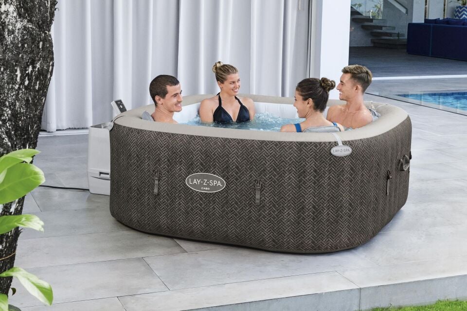 Lay-Z-Spa® Cabo Smart HydroJet™ Şişme Spa Havuzu, Mobil Uygulama Kontrollü, 4-6 kişilik