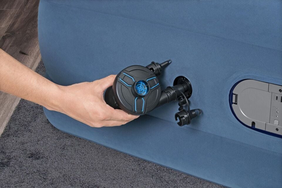 Bestway 67624 AlwayzAire Çift Kişilik Dahili Çift Pompalı Şişme Yatak 2.03m x 1.52m x 46cm
