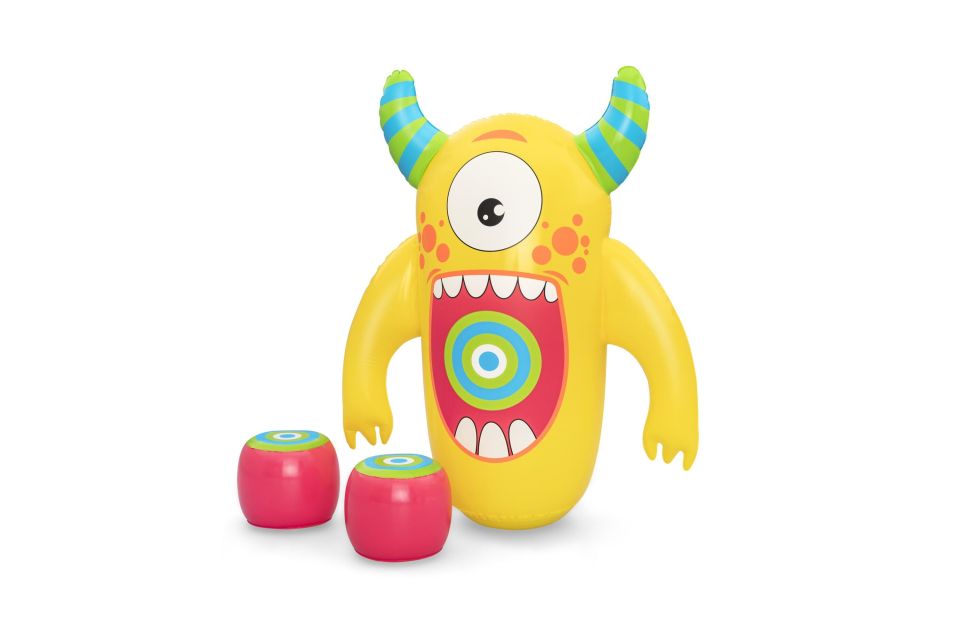 Bestway® 52545 Monster Knockout Bop Bag™ Hacıyatmaz ve Boks Eldivenleri