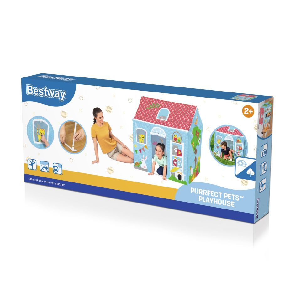 Bestway® 52007 Purrfect Pets™ Evcil Hayvan Temalı Çocuk Oyun Evi