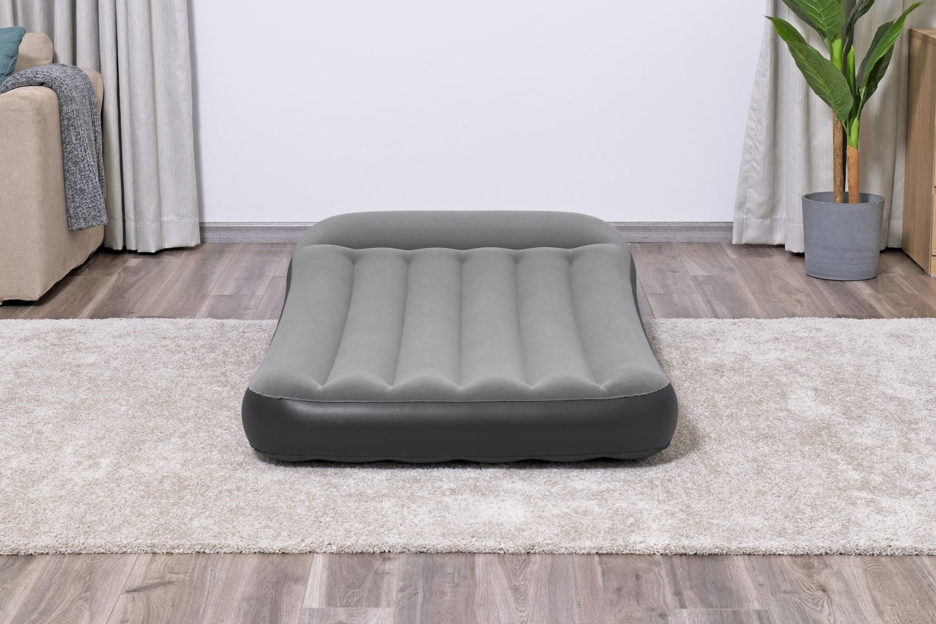 Bestway® 67556 Tritech™ Geniş Tek Kişilik Şişme Yatak ve Entegre Elektrikli Şişirme Aparatı 1.88 m x 99 cm x 30 cm